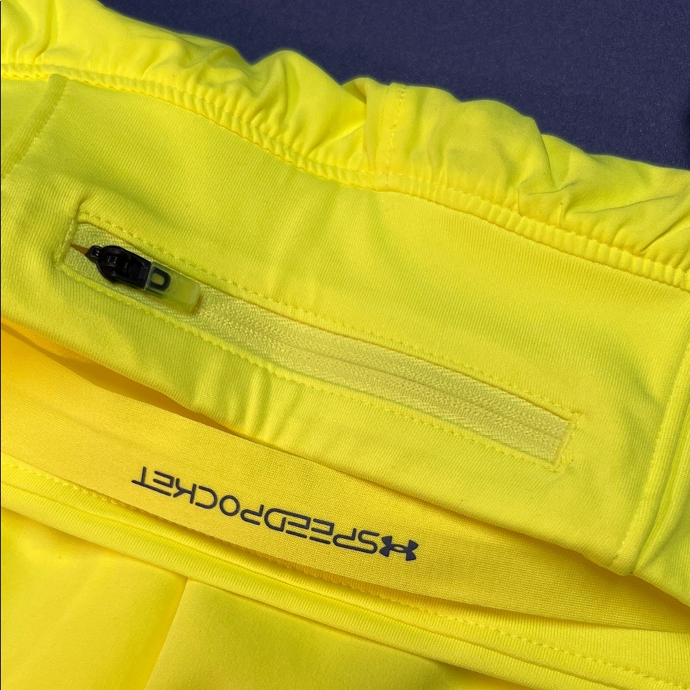 Under Armour Men’s Bright Yellow Athletic Shorts - Picture 9 of 13